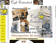 Tablet Screenshot of cafe-ententeich.de